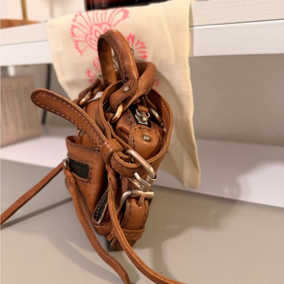 Free People Brown Leather Mini Handbag - Picture 2 of 7